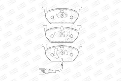 BREMSBELAGSATZ SCHEIBENBREMSE CHAMPION 573606CH 1
