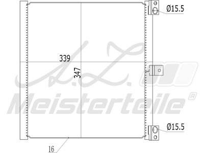 кондензатор, климатизация A.Z. Meisterteile AZMT-45-030-1515