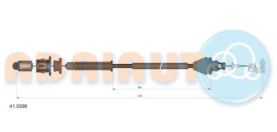 Тросик газа 41.0396