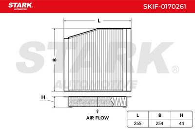 Филтър купе (поленов филтър) STARK SKIF-0170261