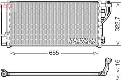 Конденсатор, кондиционер DENSO DCN43011 для KIA OPTIMA