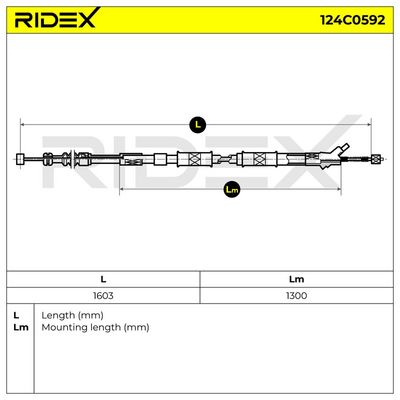 жило, ръчна спирачка RIDEX