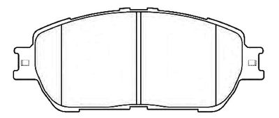 Комплект тормозных колодок, дисковый тормоз ASVA AKD-08030 для TOYOTA AVALON