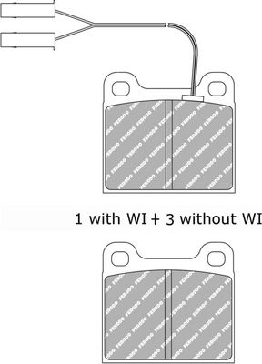 BREMSBELAGSATZ SCHEIBENBREMSE