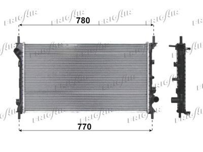 Радиатор, охлаждение двигателя FRIGAIR 0105.3101 для FORD TOURNEO