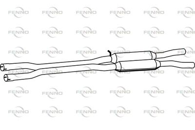 FENNO P11024 Глушитель выхлопных газов  для AUDI ALLROAD (Ауди Аллроад)