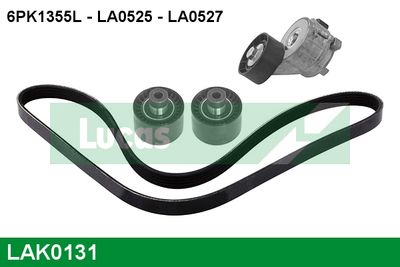 SET CUREA TRANSMISIE CU CANELURI LUCAS LAK0131