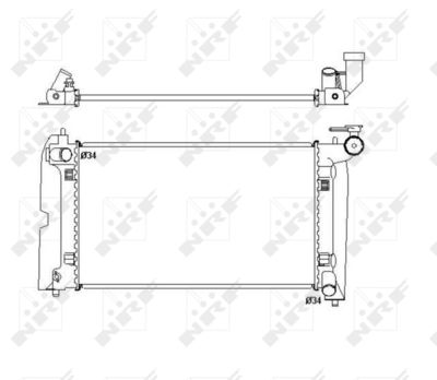 RADIATOR RACIRE MOTOR NRF 53397 4