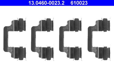 Комплектующие, колодки дискового тормоза ATE 13.0460-0023.2 для VW CALIFORNIA