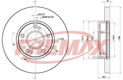FREMAX BD-8801 Тормозные диски для NISSAN MAXIMA / MAXIMA QX V (A33)