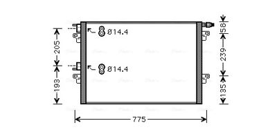 AVA QUALITY COOLING Kondensator, Klimaanlage (RTA5297)