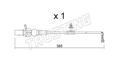 SENZOR DE AVERTIZARE UZURA PLACUTE DE FRANA