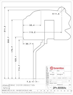 BREMBO Didelio efektyvumo stabdžių komplektas