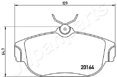 SET PLACUTE FRANA FRANA DISC JAPANPARTS PA0328AF 1