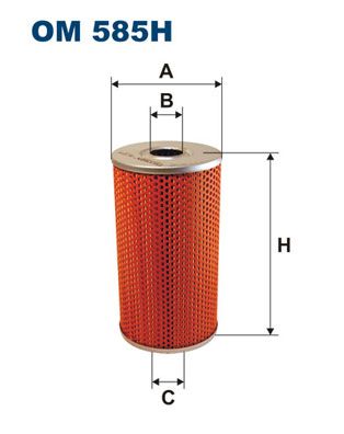 FILTRON Filter, hydrauliek (OM 585H)