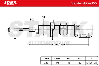 амортисьор STARK SKSA-01334355