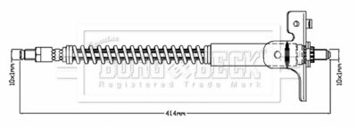 Brake Hose Borg & Beck BBH7073