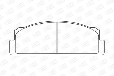 BREMSBELAGSATZ SCHEIBENBREMSE CHAMPION 571226CH 1