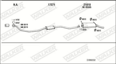 Изпускателна система WALKER CI98232