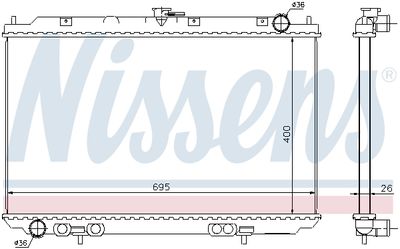 RADIATOR RACIRE MOTOR NISSENS 68723 4
