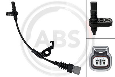 датчик, обороти на колелото A.B.S. 33129