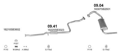 SISTEM DE ESAPAMENT POLMO POLMO00101