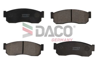 Комплект тормозных колодок, дисковый тормоз DACO Germany 322207 для SUBARU LIBERO