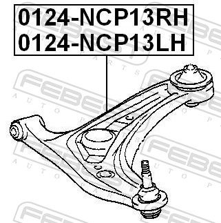 BRAT SUSPENSIE ROATA FEBEST 0124NCP13LH 1