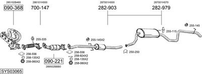 Изпускателна система BOSAL SYS03065