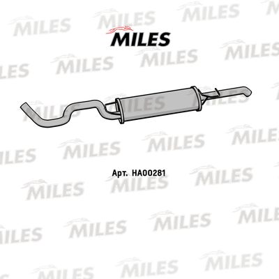 Глушитель выхлопных газов конечный MILES HA00281