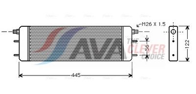 маслен радиатор, двигателно масло AVA Clever Choice MS3139