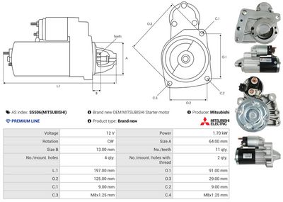 STARTER AS-PL S5506MITSUBISHI 4