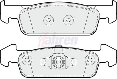 Fahren Brake Pad Set, disc brake FBP3832