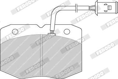 SET PLACUTE FRANA FRANA DISC FERODO FVR713 2