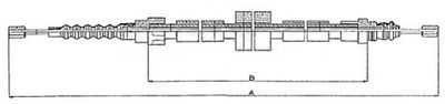 Håndbremsekabel METZGER 10.679