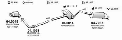 SISTEM DE ESAPAMENT ASSO ART0281