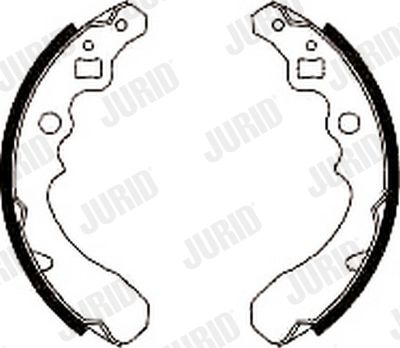 Комплект тормозных колодок JURID 362002J для DAIHATSU CUORE