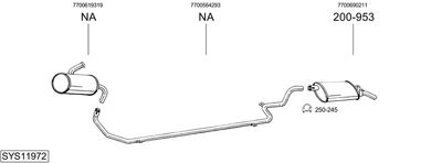 SISTEM DE ESAPAMENT BOSAL SYS11972