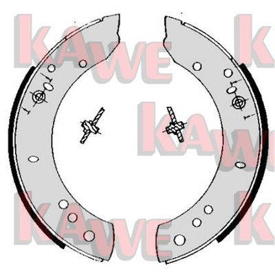 Комплект тормозных колодок KAWE 06090 для LAND ROVER 88/109