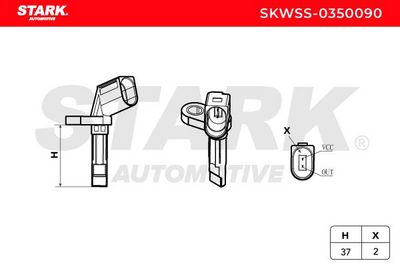 датчик, обороти на колелото STARK SKWSS-0350090