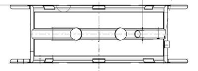 Krukas stuwkracht halfring (set) +0,00 past: DAF 45, 55, CF 65, F 1000, F 600, F 800, LF 45, LF 55, SB  IVECO EUROCARGO I-III, MAGIRUS, TECTOR I, VERTIS  AVIA D-LINE  DAEWOO NOVUS 4BT3.9-V378