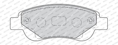 BREMSBELAGSATZ SCHEIBENBREMSE FERODO FDB1790G 1
