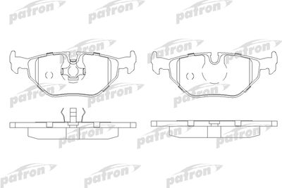 PATRON PBP578 Тормозные колодки и сигнализаторы  для BMW 3 (Бмв 3)