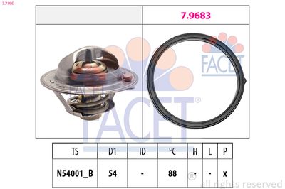 TERMOSTAT LICHID RACIRE FACET 77995