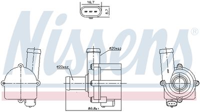 Auxiliary Water Pump (cooling water circuit) 832121