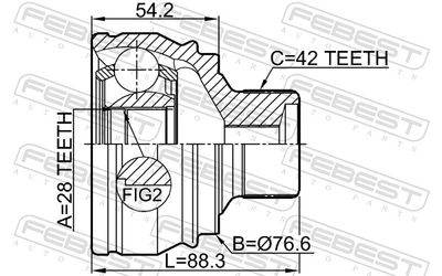 Joint Kit, drive shaft 1710-A7