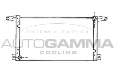 Конденсатор, кондиционер AUTOGAMMA 101814 для FIAT UNO