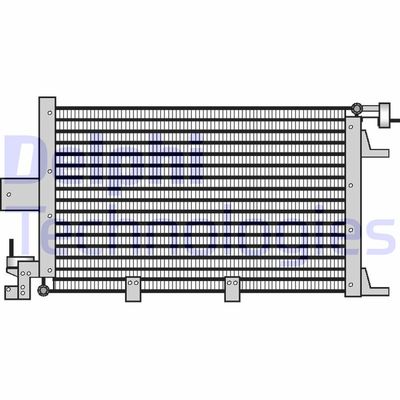 DELPHI TSP0225053 Радиатор кондиционера  для PEUGEOT 106 (Пежо 106)