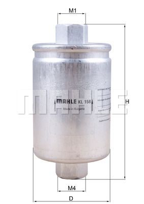Топливный фильтр MAHLE KL 158 для CHEVROLET TAHOE