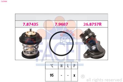 Termostat, chladivo FACET 7.8799K